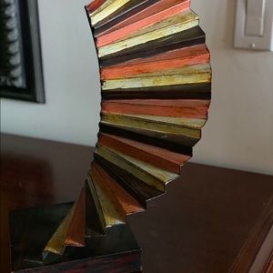Decorative Tabletop Spiral Staircase Home Decor Metal Art Sculpture
